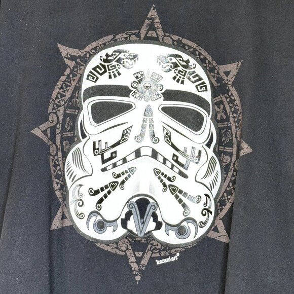 Karani Art Star Wars Stormtrooper Graphic Tee Black T-Shirt Men’s Size Large - Picture 2 of 8